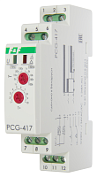 Евроавтоматика F&F PCG-417 "звезда-треугольник", для запуска электродвигателей, монтаж на DIN-рейке 230В AC, 24B AC/DC 2х8А 2NO/NC IP20